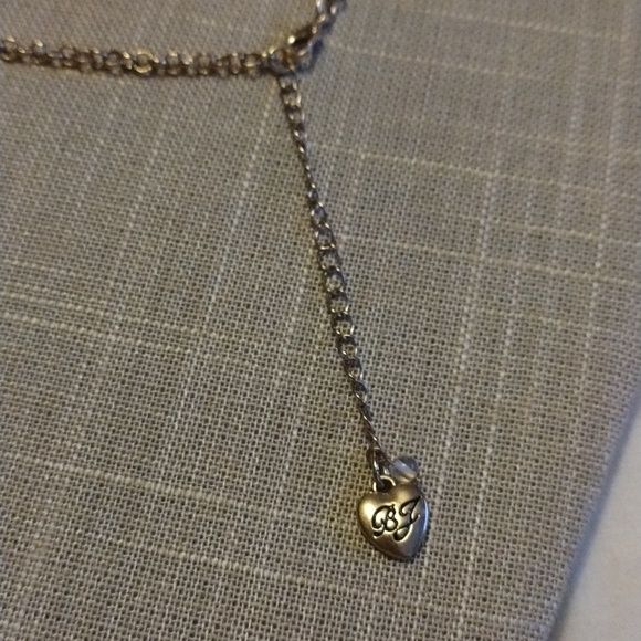 Betsey Johnson Three Tier Heart Necklace Faceted Heart Gorgeous - Picture 9 of 12